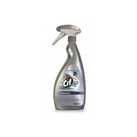 Nerūdijančio plieno ir stiklų valymo priemonė Pro Formula Cif Professional