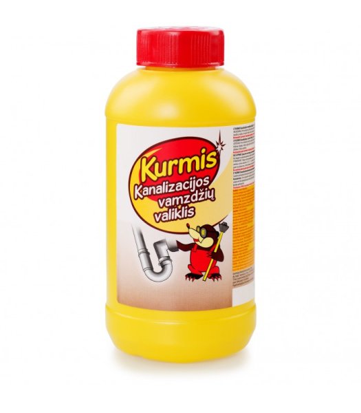 Kanalizacijos vamzdžių valymo priemonė Kurmis